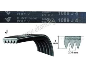 Снимка на 116LG235 Ремък 1089мм J4 гумен