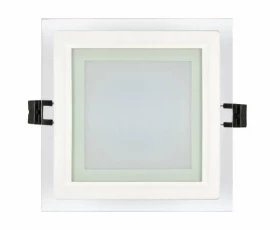 Снимка на LED СТЪКЛЕН ПАНЕЛ ЗА ВГРАЖДАНЕ, КВАДРАТ, 6W, 2700K, 220V AC, ТОПЛА СВЕТЛИНА, IP44, SMD2835