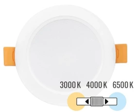 Снимка на LED панел за вграждане, кръг, влагозащитен 5W, 3000K/4000K/6500K, 220-240V AC, IP54
