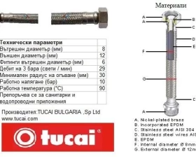 Снимка на 502ST24 Мека връзка 20 Г3/8-Г1/2 8133