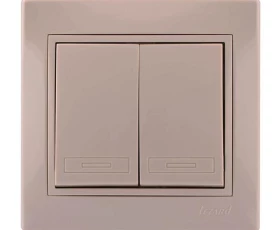 Снимка на 804ЕЛ07 Ключ скрит монтаж Мира сх.5 крем 701-0303-101