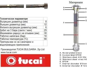 Снимка на 502ST46 Мека връзка 40 M10x37-Г1/2 8170