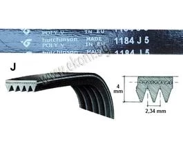 Снимка на 116LG253 Ремък 1184мм J5 гумен