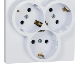 Снимка на 803АТ15 Контакт троен Класик 7/8 бял 16А,250V 5307