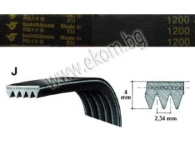 Снимка на 116LG89 Ремък 1200мм J6 гумен