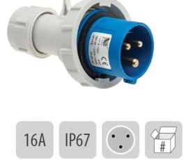 Снимка на 802PB37 Подвижен щепсъл IP67 16A 3P