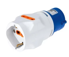 Снимка на 803EC08 Преход контакт 2P+E 16A към шуко EC690510